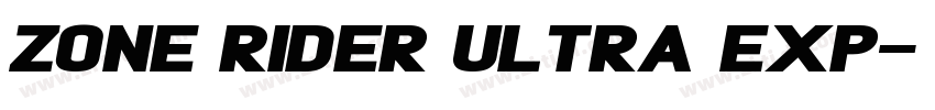 Zone Rider Ultra Exp字体转换